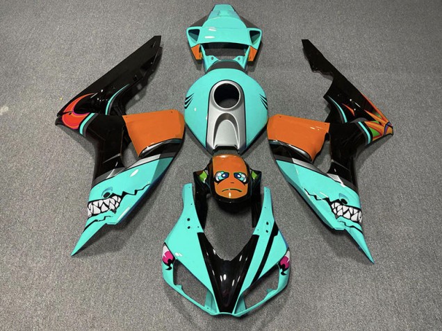 2006-2007 Cyan Shark Honda CBR1000RR Motorcycle Fairing UK 2006-2007 Cyan Shark Honda CBR1000RR Motorcycle Fairing UK