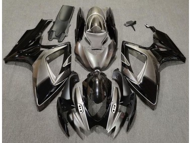 2006-2007 Dark Silver and Black Suzuki GSXR 600-750 Motorcycle Fairing UK