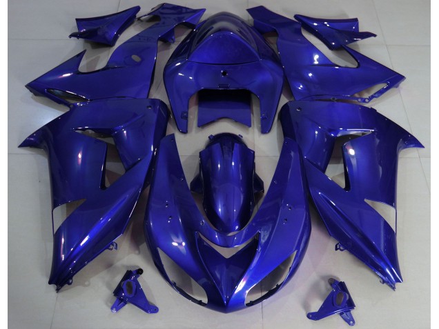 2006-2007 Deep Blue Plain Kawasaki ZX10R Motorcycle Fairing UK 2006-2007 Deep Blue Plain Kawasaki ZX10R Motorcycle Fairing UK