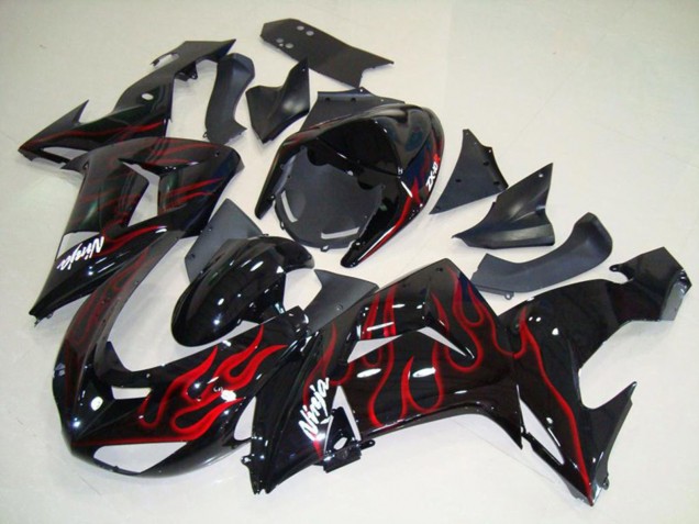 2006-2007 Flame Red Kawasaki ZX10R Motorcycle Fairing UK 2006-2007 Flame Red Kawasaki ZX10R Motorcycle Fairing UK