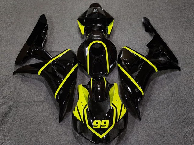 2006-2007 Gloss Black and Bright Yellow Honda CBR1000RR Motorcycle Fairing UK 2006-2007 Gloss Black and Bright Yellow Honda CBR1000RR Motorcycle Fairing UK