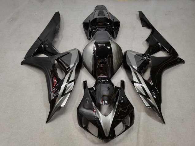 2006-2007 Gloss Black w grey Honda CBR1000RR Motorcycle Fairing UK 2006-2007 Gloss Black w grey Honda CBR1000RR Motorcycle Fairing UK