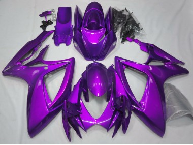 2006-2007 Gloss Purple Plain Suzuki GSXR 600-750 Motorcycle Fairing UK