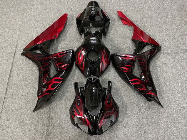 2006-2007 Gloss Red Flame Honda CBR1000RR Motorcycle Fairing UK