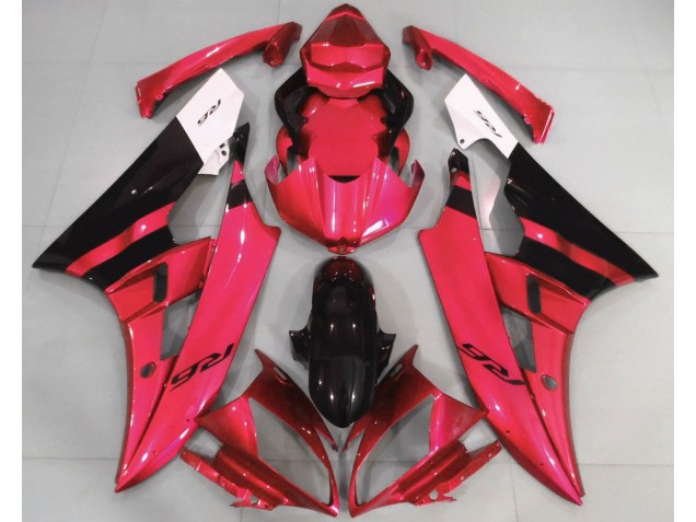 2006-2007 Gloss Red and Black Yamaha R6 Motorcycle Fairing UK 2006-2007 Gloss Red and Black Yamaha R6 Motorcycle Fairing UK
