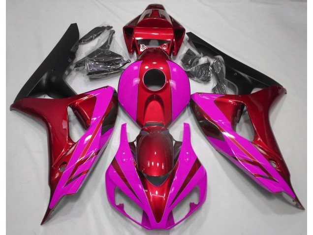 2006-2007 Gloss Red and Pink Honda CBR1000RR Motorcycle Fairing UK 2006-2007 Gloss Red and Pink Honda CBR1000RR Motorcycle Fairing UK