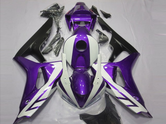 2006-2007 Gloss White and Purple Honda CBR1000RR Motorcycle Fairing UK 2006-2007 Gloss White and Purple Honda CBR1000RR Motorcycle Fairing UK