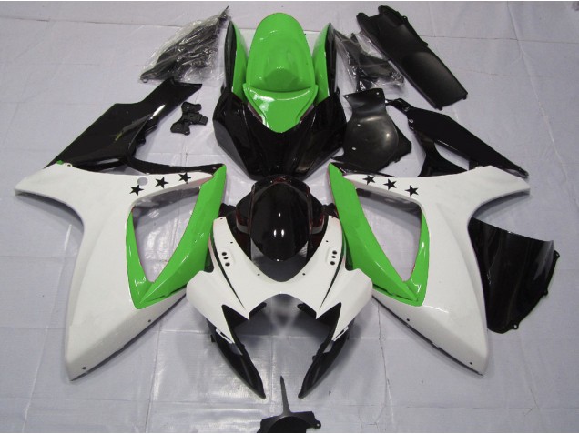 2006-2007 Green Star Suzuki GSXR 600-750 Motorcycle Fairing UK 2006-2007 Green Star Suzuki GSXR 600-750 Motorcycle Fairing UK