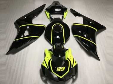 2006-2007 High Viz and Black CBR Honda CBR1000RR Motorcycle Fairing UK