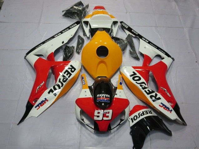 2006-2007 Light Orange White Repsol Honda CBR1000RR Motorcycle Fairing UK 2006-2007 Light Orange White Repsol Honda CBR1000RR Motorcycle Fairing UK