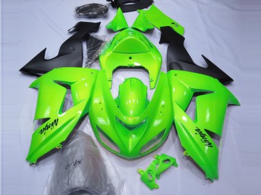 2006-2007 Lime Green Kawasaki ZX10R Motorcycle Fairing UK