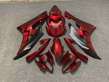 2006-2007 Maroon and Black Yamaha R6 Motorcycle Fairing UK