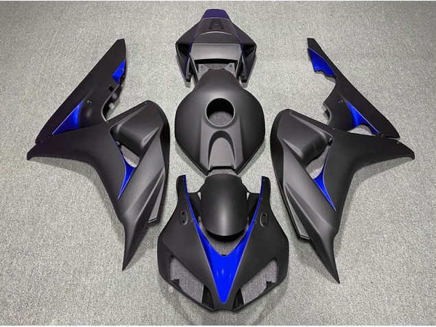 2006-2007 Matte Black and Blue Honda CBR1000RR Motorcycle Fairing UK 2006-2007 Matte Black and Blue Honda CBR1000RR Motorcycle Fairing UK