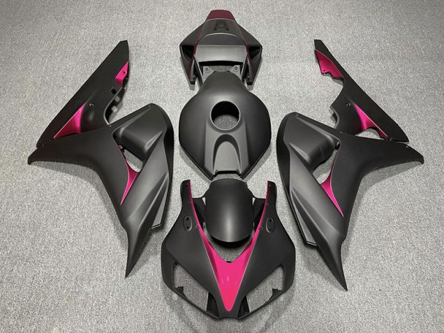 2006-2007 Matte Black and Pink Honda CBR1000RR Motorcycle Fairing UK 2006-2007 Matte Black and Pink Honda CBR1000RR Motorcycle Fairing UK