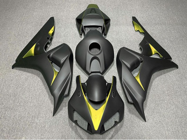 2006-2007 Matte Black and Yellow Honda CBR1000RR Motorcycle Fairing UK 2006-2007 Matte Black and Yellow Honda CBR1000RR Motorcycle Fairing UK