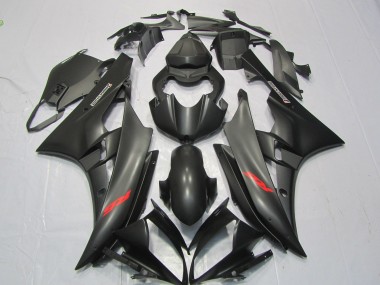 2006-2007 Matte Red Decal Yamaha R6 Motorcycle Fairing UK