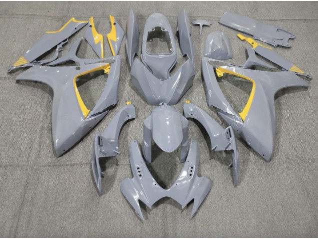 2006-2007 Nardo and Yellow Trim Suzuki GSXR 600-750 Motorcycle Fairing UK 2006-2007 Nardo and Yellow Trim Suzuki GSXR 600-750 Motorcycle Fairing UK