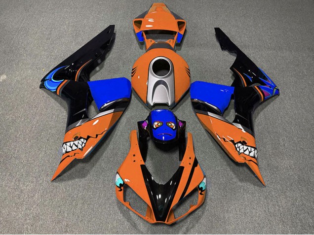 2006-2007 Orange Shark Honda CBR1000RR Motorcycle Fairing UK 2006-2007 Orange Shark Honda CBR1000RR Motorcycle Fairing UK