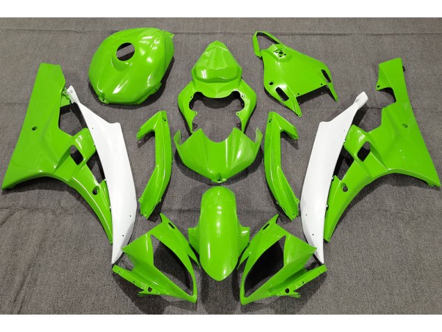 2006-2007 Pearl Green Yamaha R6 Motorcycle Fairing UK 2006-2007 Pearl Green Yamaha R6 Motorcycle Fairing UK