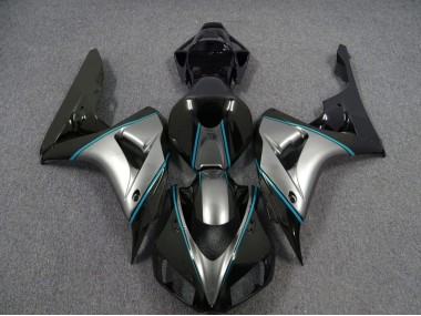 2006-2007 Silver with Blue Pin Stripe Honda CBR1000RR Motorcycle Fairing UK