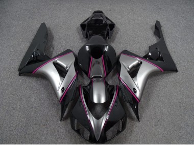 2006-2007 Silver with Pink Pin Stripe Honda CBR1000RR Motorcycle Fairing UK