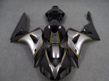 2006-2007 Silver with Yellow Pin Stripe Honda CBR1000RR Motorcycle Fairing UK