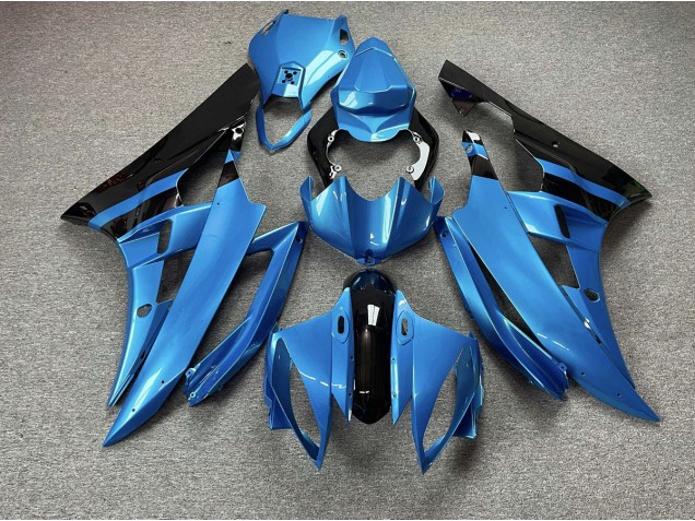 2006-2007 Sky Blue and Black Yamaha R6 Motorcycle Fairing UK 2006-2007 Sky Blue and Black Yamaha R6 Motorcycle Fairing UK