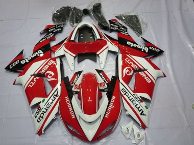 2006-2007 White Red Kawasaki ZX10R Motorcycle Fairing UK