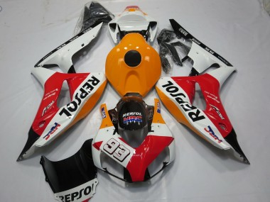 2006-2007 White Repsol 93 Honda CBR1000RR Motorcycle Fairing UK