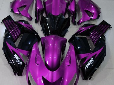 2006-2011 Gloss Purple and Black Kawasaki ZX14R Motorcycle Fairing UK