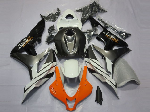 2007-2008 Black Grey and Orange Honda CBR600RR Motorcycle Fairing UK 2007-2008 Black Grey and Orange Honda CBR600RR Motorcycle Fairing UK
