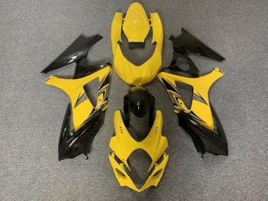 2007-2008 Black and Yellow Suzuki GSXR 1000 Motorcycle Fairing UK
