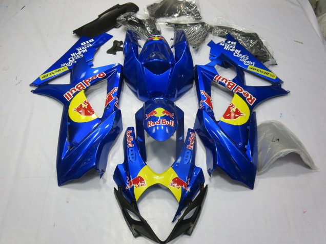 2007-2008 Blue Red Bull Suzuki GSXR 1000 Motorcycle Fairing UK 2007-2008 Blue Red Bull Suzuki GSXR 1000 Motorcycle Fairing UK