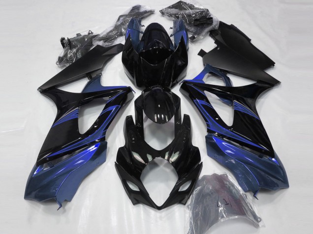 2007-2008 Blue and Gloss Black Suzuki GSXR 1000 Motorcycle Fairing UK 2007-2008 Blue and Gloss Black Suzuki GSXR 1000 Motorcycle Fairing UK