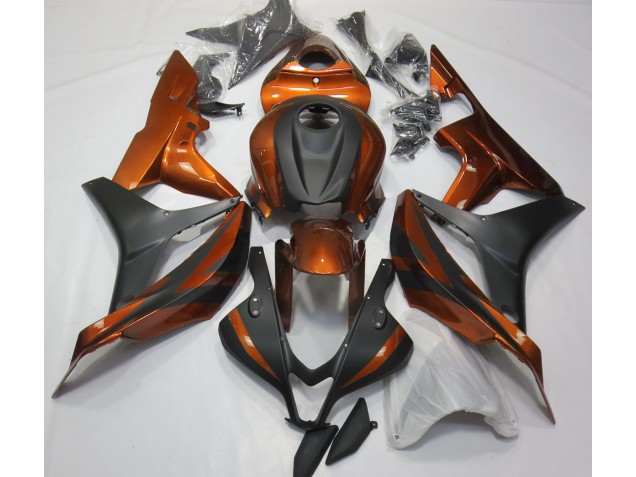 2007-2008 Burnt Orange and Matte Black Honda CBR600RR Motorcycle Fairing UK 2007-2008 Burnt Orange and Matte Black Honda CBR600RR Motorcycle Fairing UK