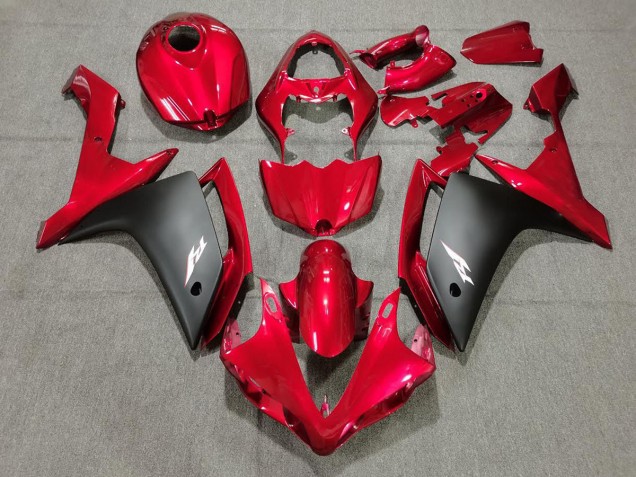 2007-2008 Candy Red & Black Yamaha R1 Motorcycle Fairing UK 2007-2008 Candy Red & Black Yamaha R1 Motorcycle Fairing UK