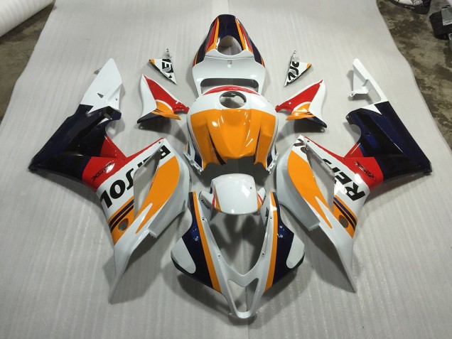 2007-2008 Custom White Repsol Honda CBR600RR Motorcycle Fairing UK 2007-2008 Custom White Repsol Honda CBR600RR Motorcycle Fairing UK