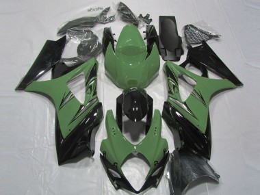 2007-2008 Forest Green and Black Suzuki GSXR 1000 Motorcycle Fairing UK