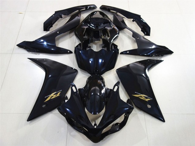 2007-2008 Gloss Black Gold Yamaha R1 Motorcycle Fairing UK 2007-2008 Gloss Black Gold Yamaha R1 Motorcycle Fairing UK