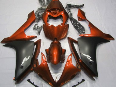 2007-2008 Gloss Orange and Black Yamaha R1 Motorcycle Fairing UK