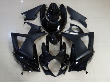 2007-2008 Gloss and Matte Black Plain Suzuki GSXR 1000 Motorcycle Fairing UK