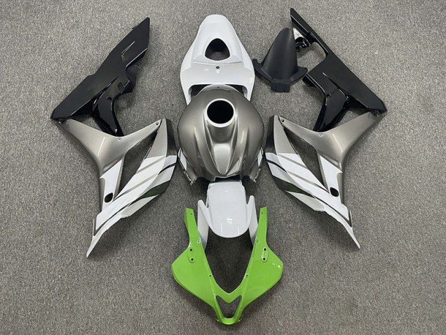 2007-2008 Green White and Grey Honda CBR600RR Motorcycle Fairing UK 2007-2008 Green White and Grey Honda CBR600RR Motorcycle Fairing UK