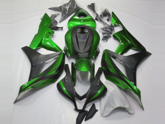 2007-2008 Green and Matte Black Honda CBR600RR Motorcycle Fairing UK 2007-2008 Green and Matte Black Honda CBR600RR Motorcycle Fairing UK