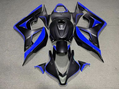 2007-2008 Matte Black & Blue Honda CBR600RR Motorcycle Fairing UK