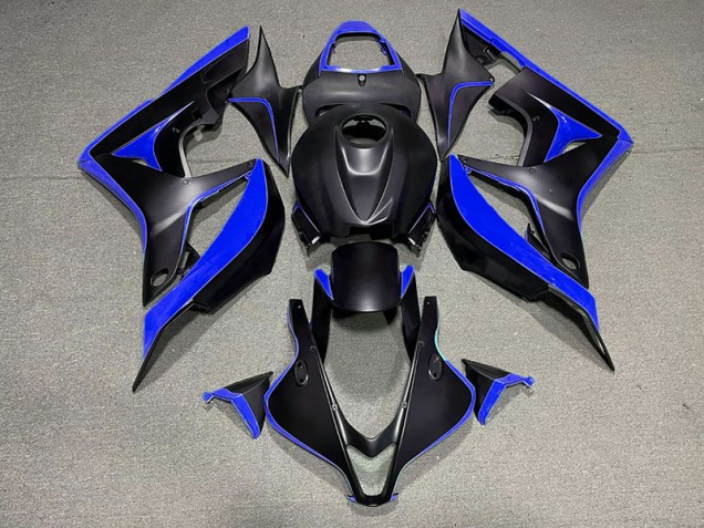 2007-2008 Matte Black & Blue Honda CBR600RR Motorcycle Fairing UK 2007-2008 Matte Black & Blue Honda CBR600RR Motorcycle Fairing UK