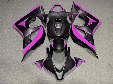 2007-2008 Matte Black & Pink Honda CBR600RR Motorcycle Fairing UK