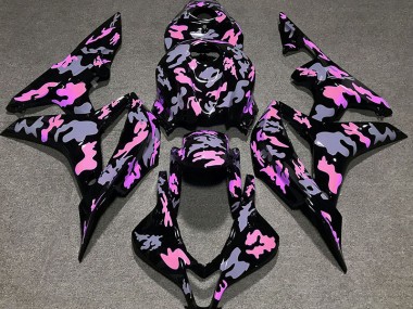 2007-2008 Pink and Gray Camouflage Honda CBR600RR Motorcycle Fairing UK