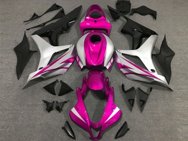 2007-2008 Pink and Silver OEM Style Honda CBR600RR Motorcycle Fairing UK