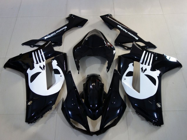 2007-2008 Punisher Custom Kawasaki ZX6R Motorcycle Fairing UK 2007-2008 Punisher Custom Kawasaki ZX6R Motorcycle Fairing UK