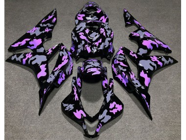 2007-2008 Purple and Gray Camouflage Honda CBR600RR Motorcycle Fairing UK
